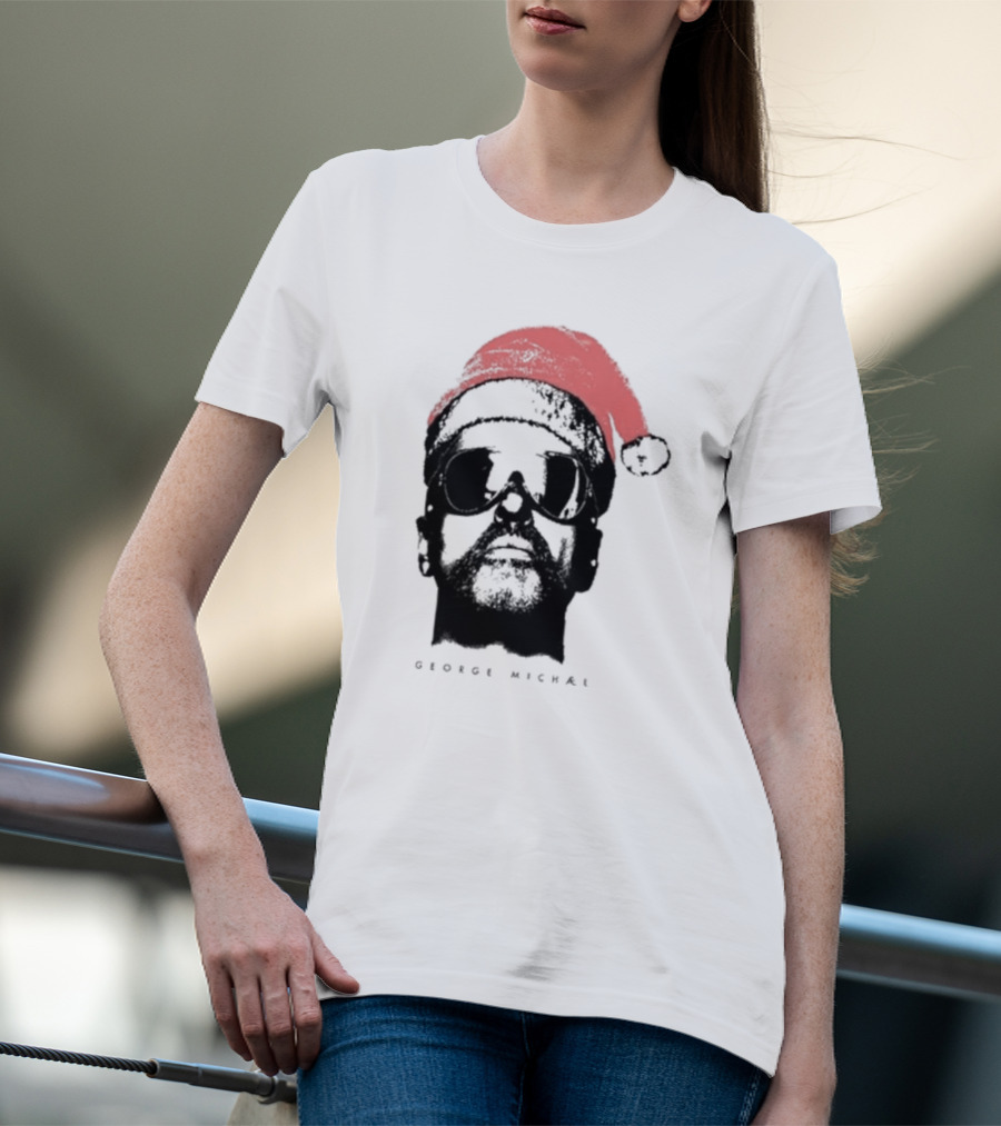 George Michael Santa Hat Christmas T-Shirt