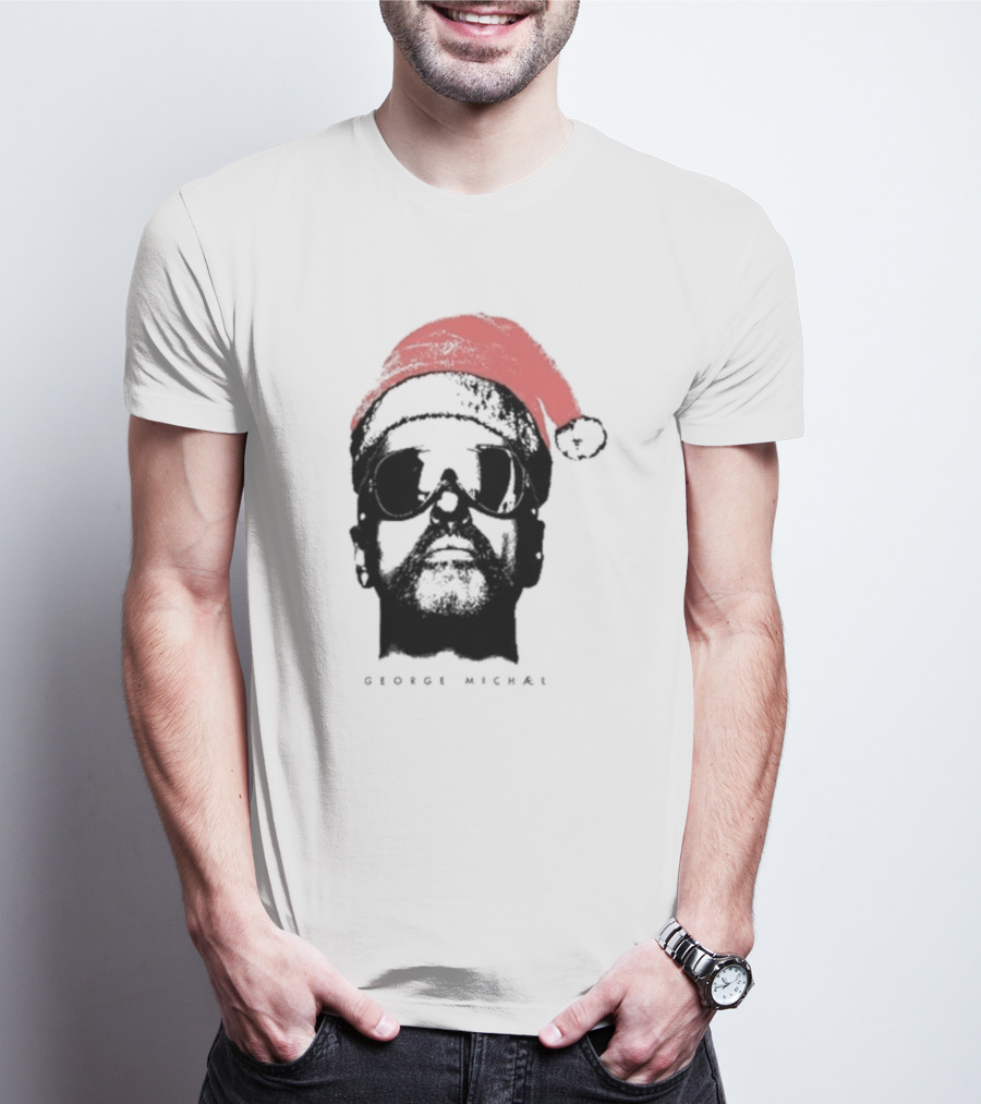 George Michael Santa Hat Christmas T-Shirt