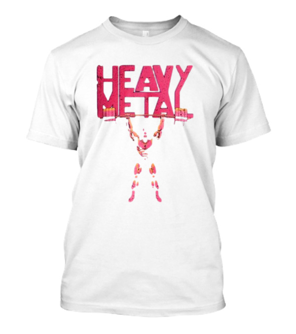 HEAVY METAL OVERHEAD PRESS LIFTING BARBELL T-Shirt