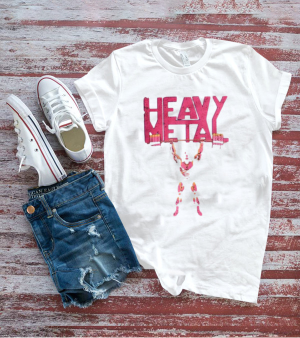 HEAVY METAL OVERHEAD PRESS LIFTING BARBELL T-Shirt