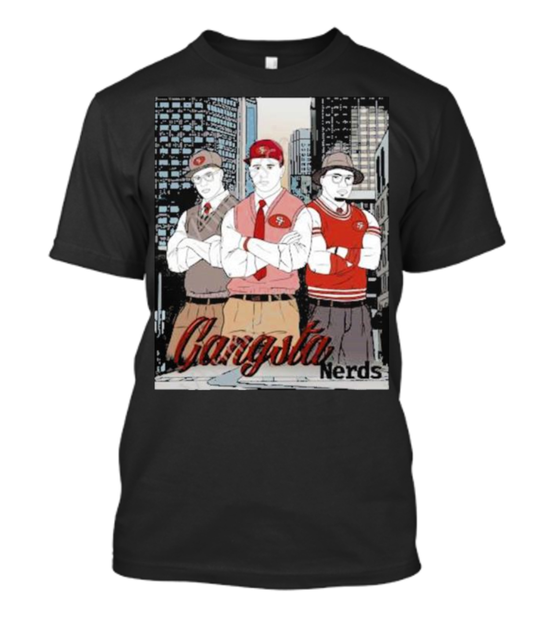 Gangsta Nerds City Style With Niners Swagger T-Shirt