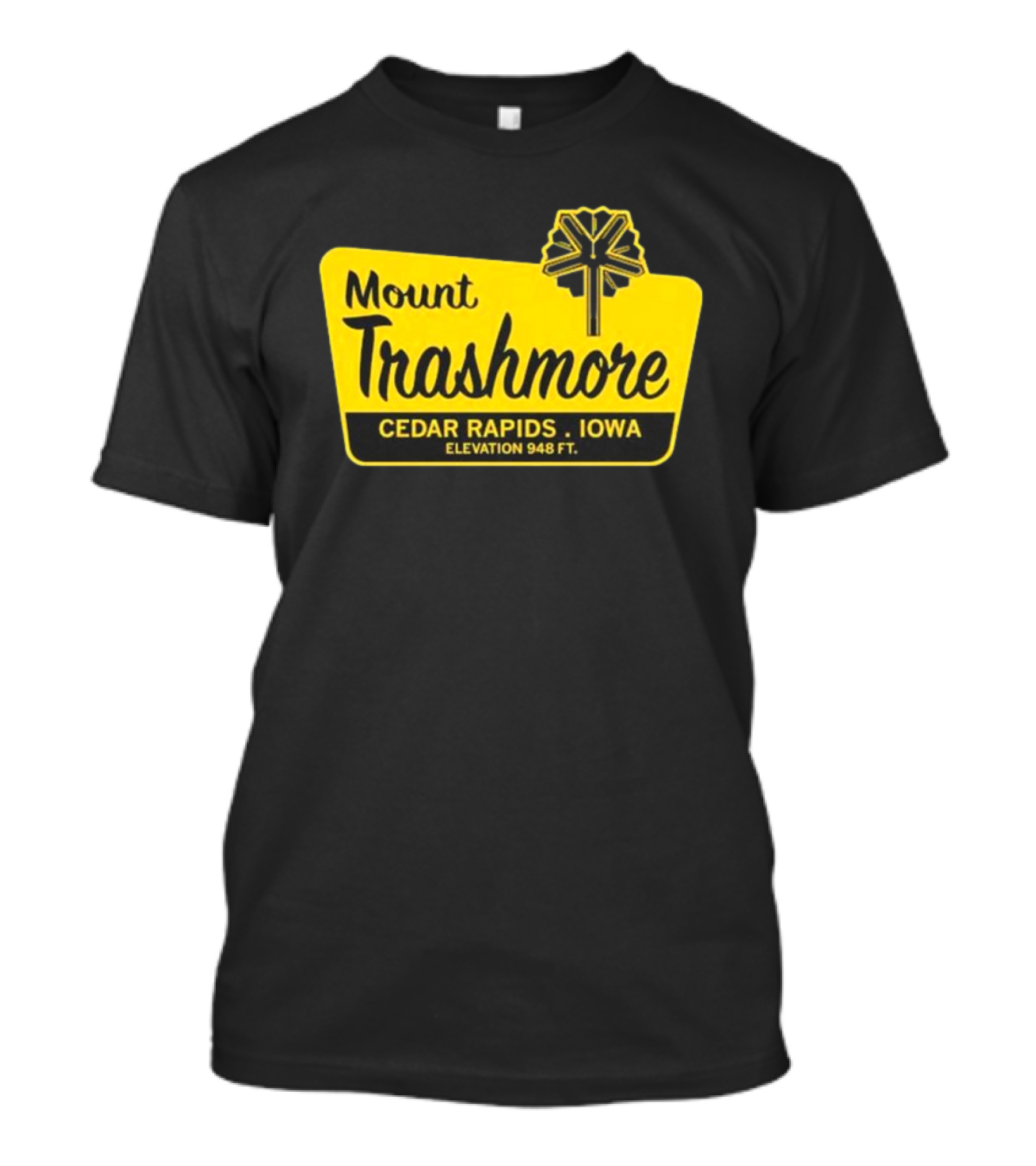 Mount Trashmore Cedar Rapids Iowa Elevation 948 Ft T-Shirt