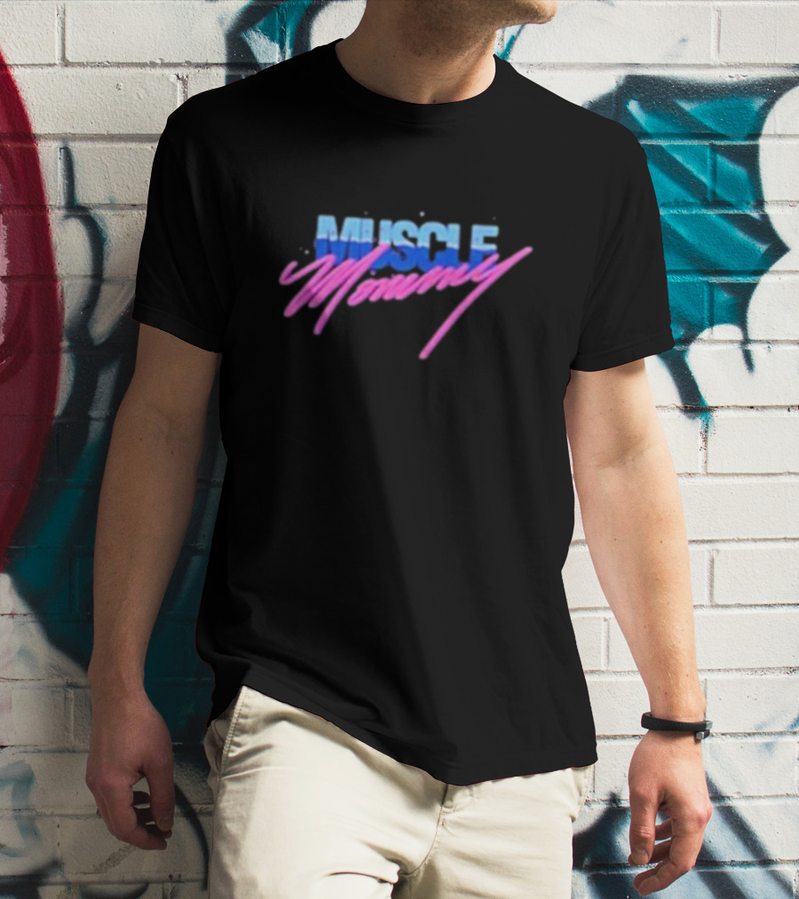 Muscle Mommy Retro Aesthetic 80s Style Vaporwave T-Shirt