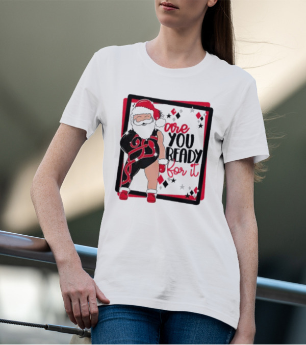 Reputation Taylor's Version Santa Are You Ready For It Santa Wrestler Patchwork Emo Goth T-Shirt