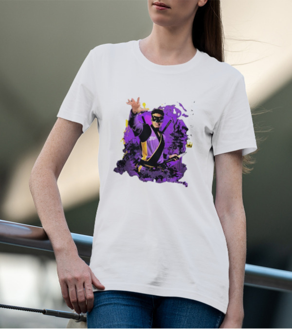 Rui Hachimura Japan Ninja Basketball Player 28 Manga Style Action Pose T-Shirt