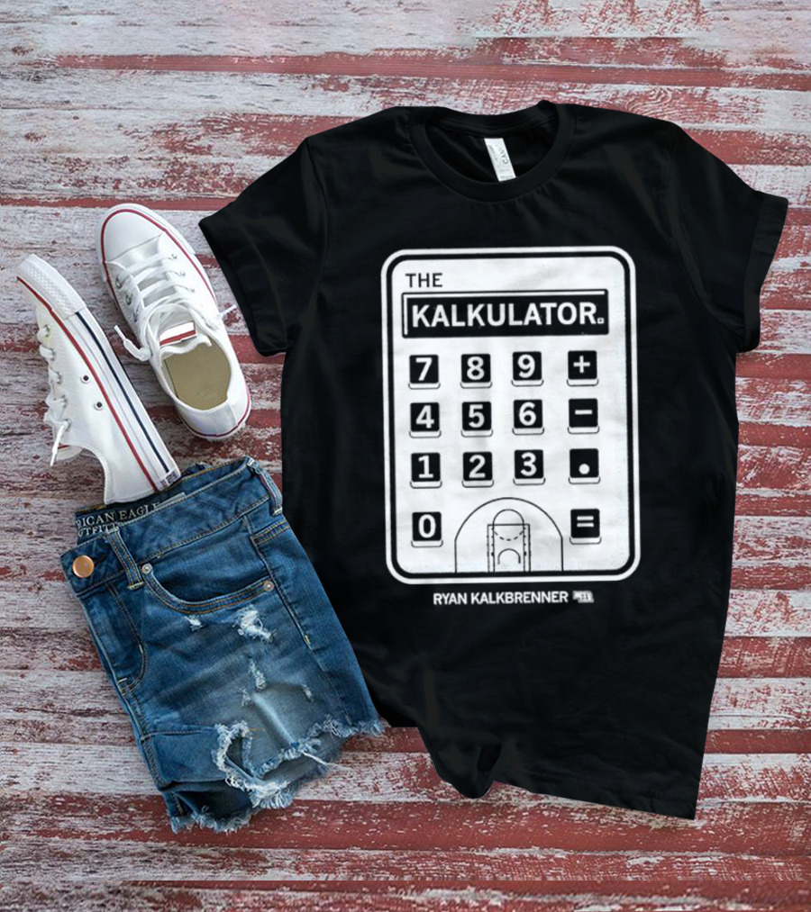 The Kalkulator Ryan Kalkbrenner Basketball Court Calculator T-Shirt