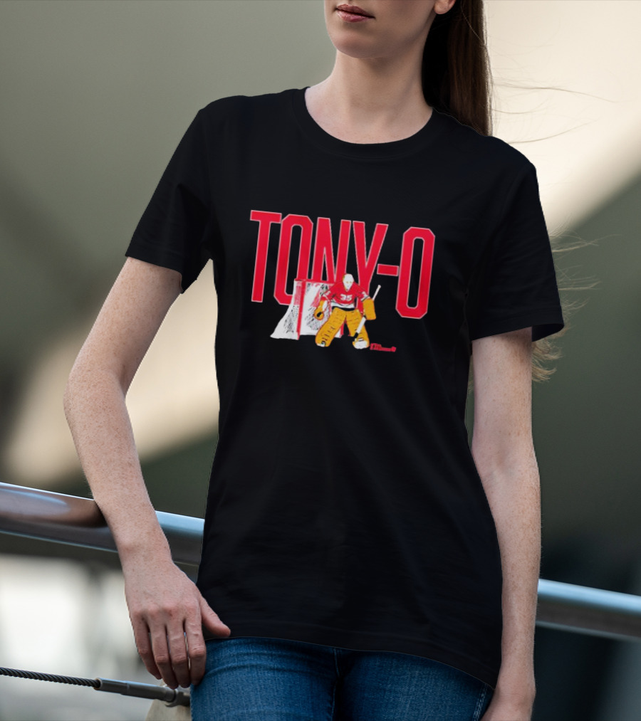 TONY-O Number 35 Hockey Goalie T-Shirt