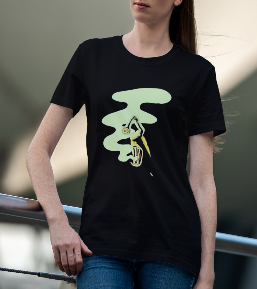 Whale Healer Surreal Creature With Abstract Eye And Vapor Trail T-Shirt