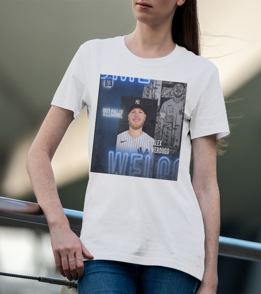 Welcome To New York Alex Verdugo New York Yankees Player T-Shirt