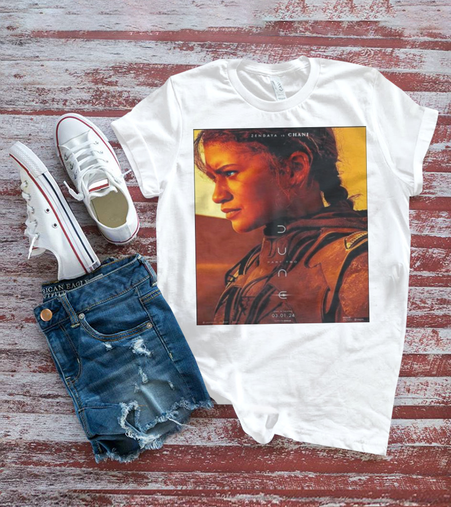 Zendaya As Chani In Dune Part Two Film Release 03.01.24 T-Shirt
