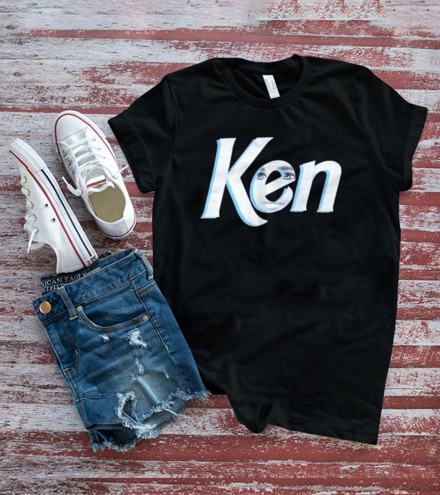 Ken Barbie Face In Text T-Shirt