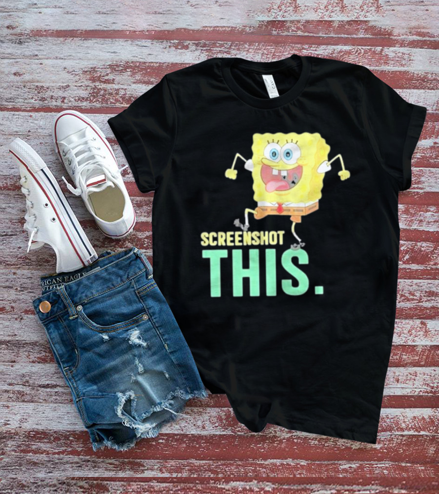 Devsprings Screenshot This Spongebob Jumping Excitedly T-Shirt