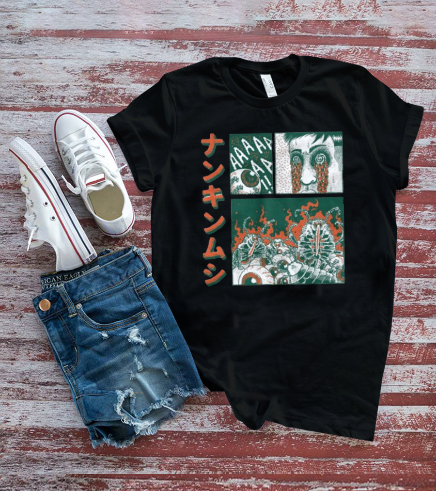 Nankinmushi AAAHHH Bedbugs Attack Horror Manga T-Shirt