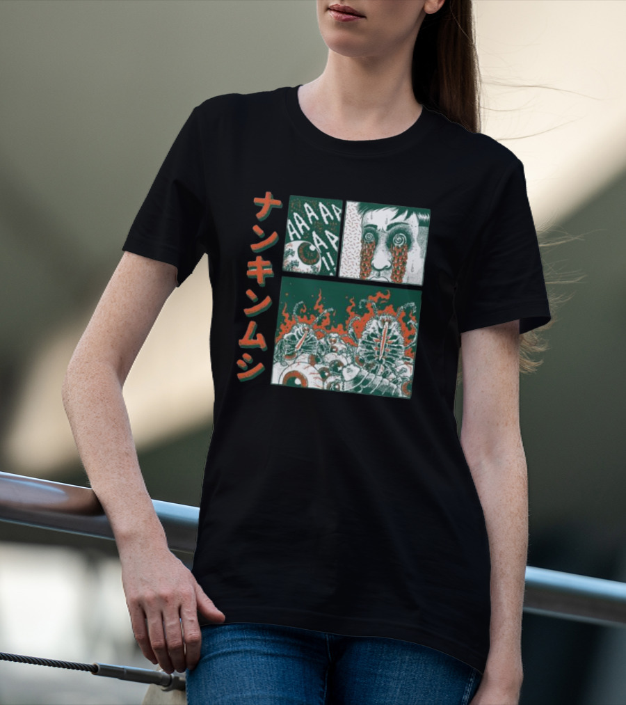 Nankinmushi AAAHHH Bedbugs Attack Horror Manga T-Shirt