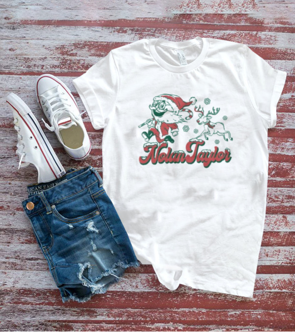 Nolan Taylor Elf And Reindeer Christmas Cheer T-Shirt