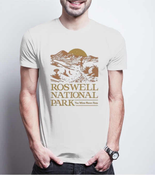 Roswell National Park You Were Never Here Alien Desert Scene T-Shirt
