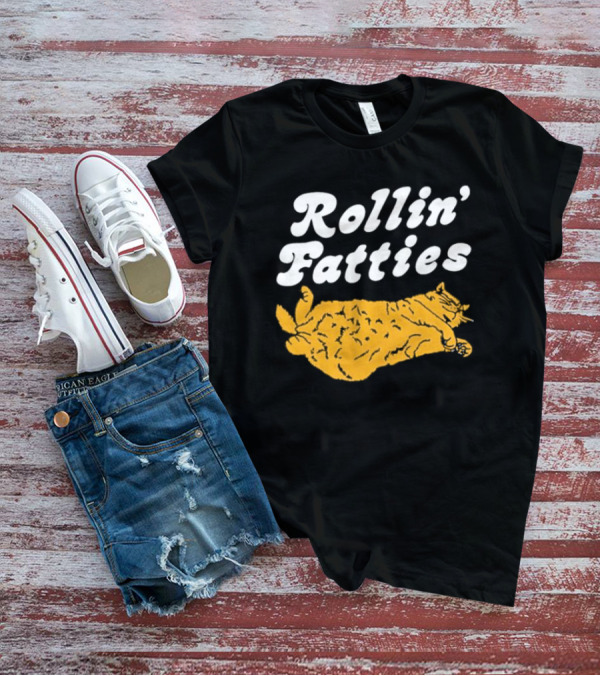 Rollin' Fatties Cat Comical Feline T-Shirt