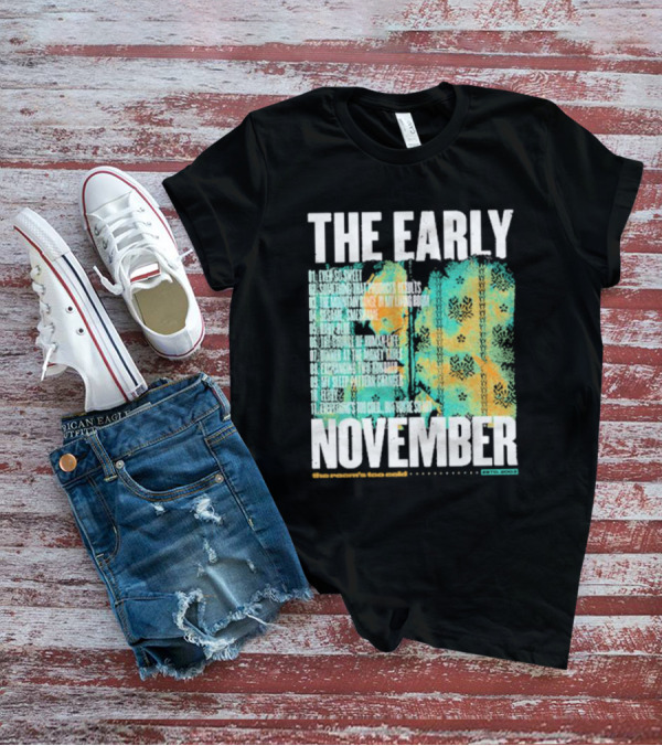 THE EARLY NOVEMBER The Room's Too Cold Tracklist 2003 T-Shirt