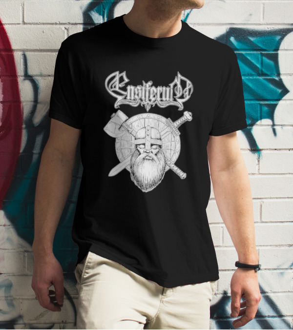 Ensiferum Viking Warrior Axe Sword Shield Nordic T-Shirt
