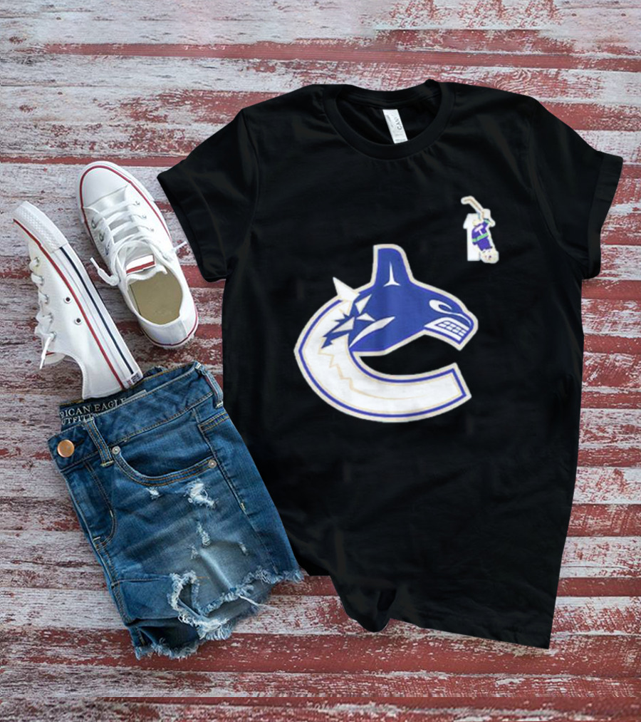 Luongo #1 Vancouver Canucks Orca Logo Ring Of Honour T-Shirt
