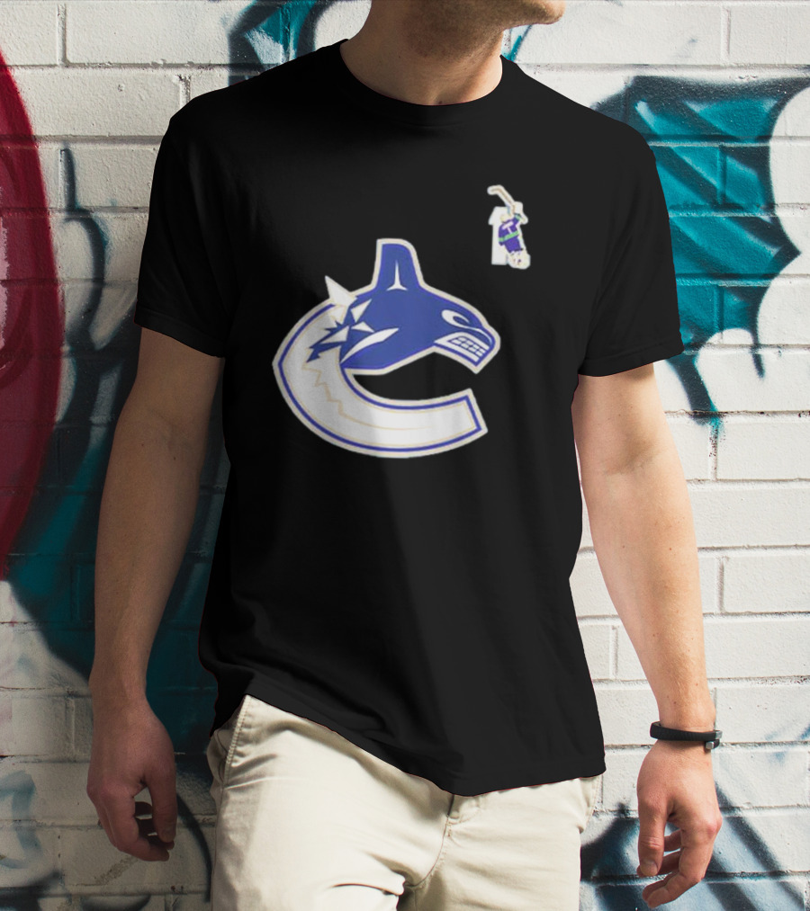 Luongo #1 Vancouver Canucks Orca Logo Ring Of Honour T-Shirt