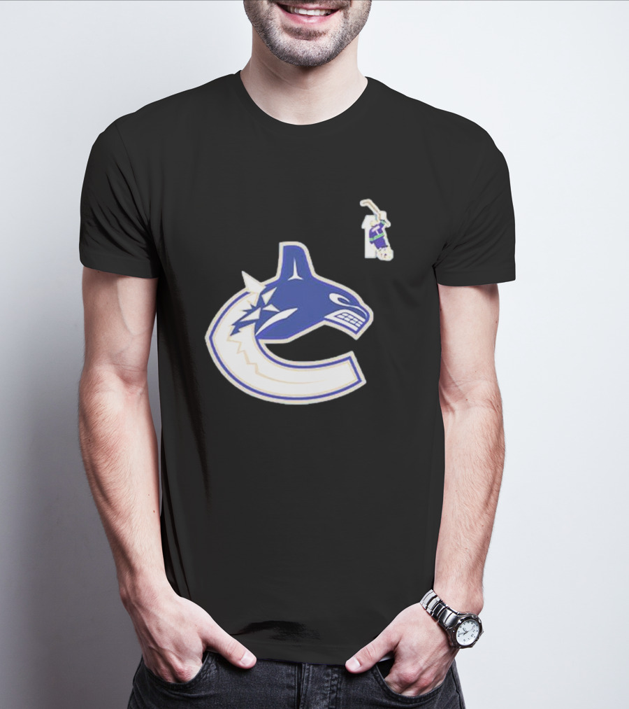 Luongo #1 Vancouver Canucks Orca Logo Ring Of Honour T-Shirt