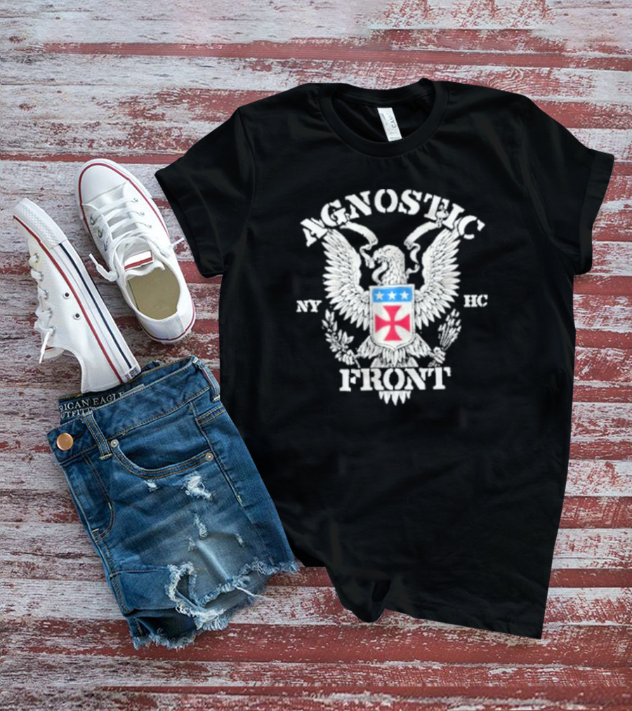 Agnostic Front Eagle NY HC Crest T-Shirt