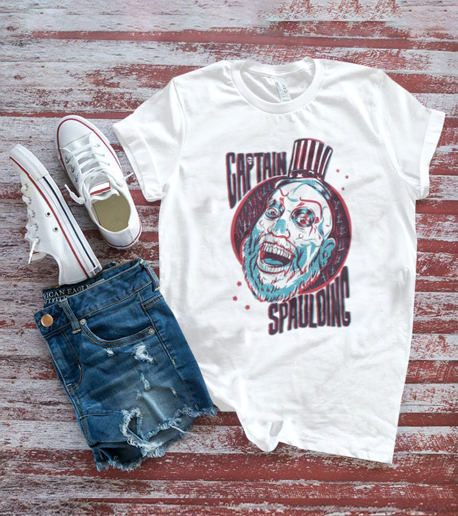 Captain Spaulding 3D Portrait House Of 1000 Corpses T-Shirt