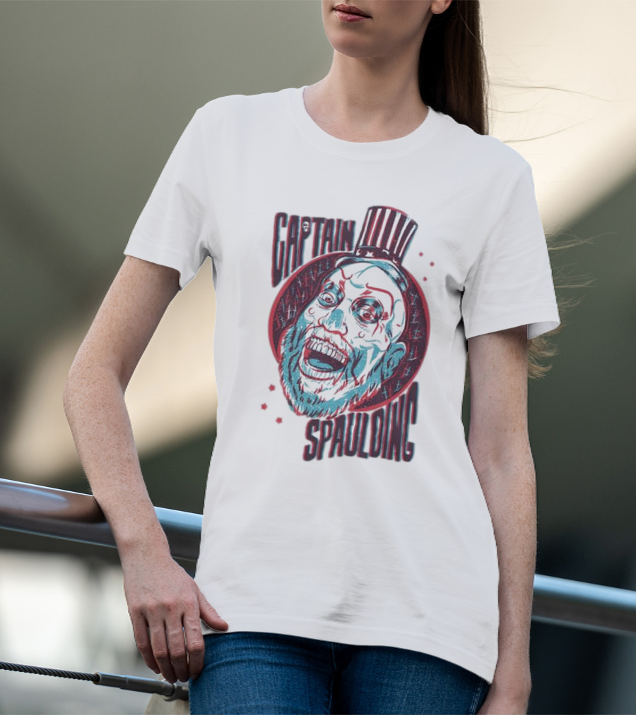 Captain Spaulding 3D Portrait House Of 1000 Corpses T-Shirt