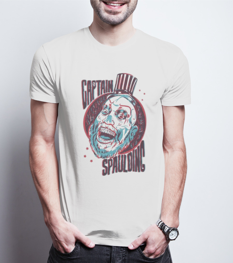 Captain Spaulding 3D Portrait House Of 1000 Corpses T-Shirt