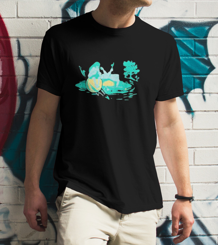 Max Strings Pastel Landscape And Tree T-Shirt