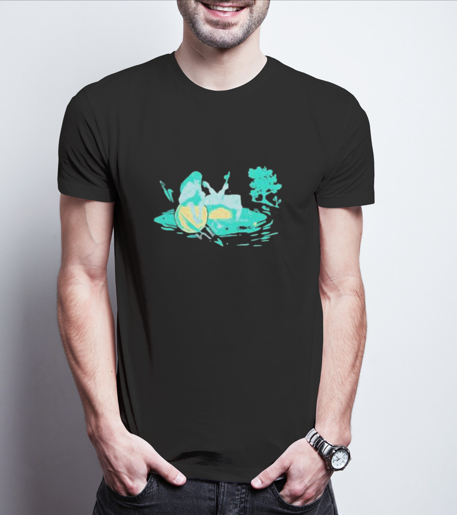 Max Strings Pastel Landscape And Tree T-Shirt