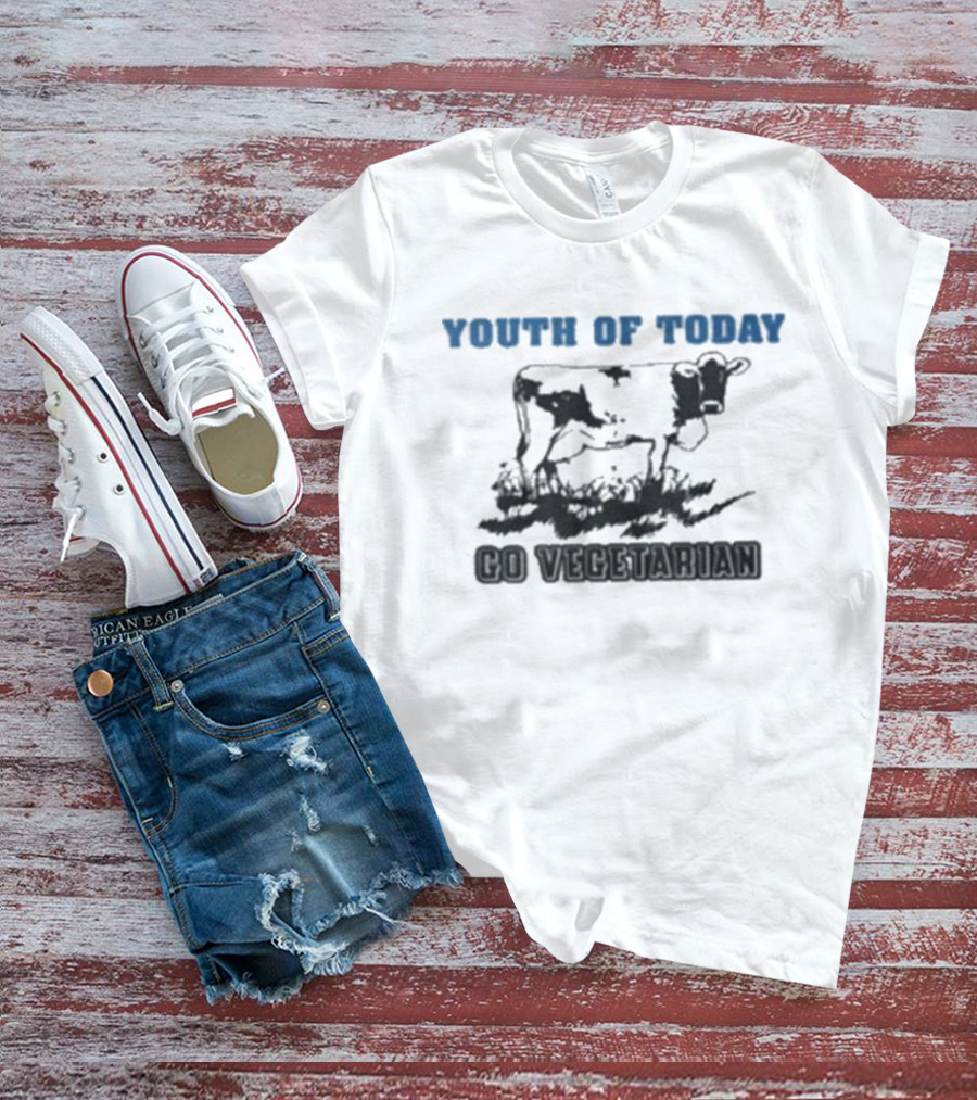 Youth Of Today Go Vegetarian Cow Advocate T-Shirt