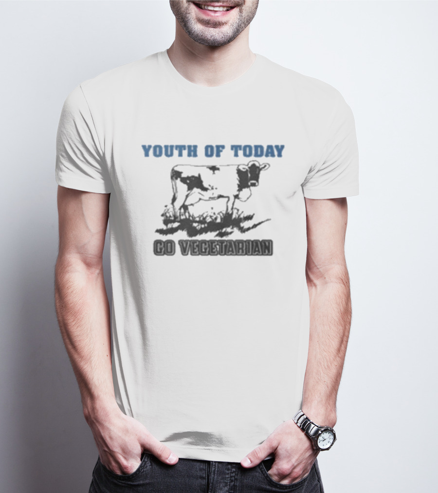Youth Of Today Go Vegetarian Cow Advocate T-Shirt
