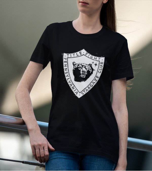 Title Fight Pennsylvania Stargaze Club Bear Shield Emblem T-Shirt