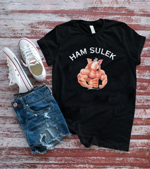 HAM SULEK Hvyapprl Buff Pig Character Bodybuilder T-Shirt