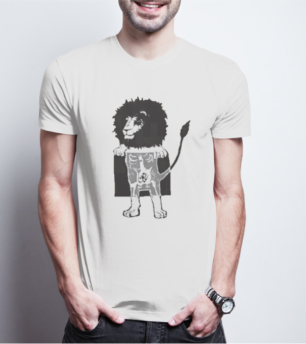 Lion Skeleton X-ray Body T-Shirt