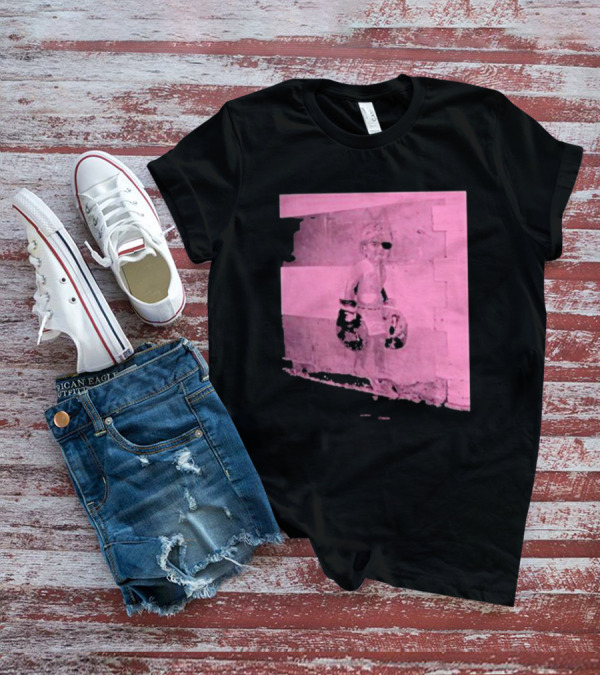 Relentless Tour Date Back Print With Pink Boxing Statue T-Shirt