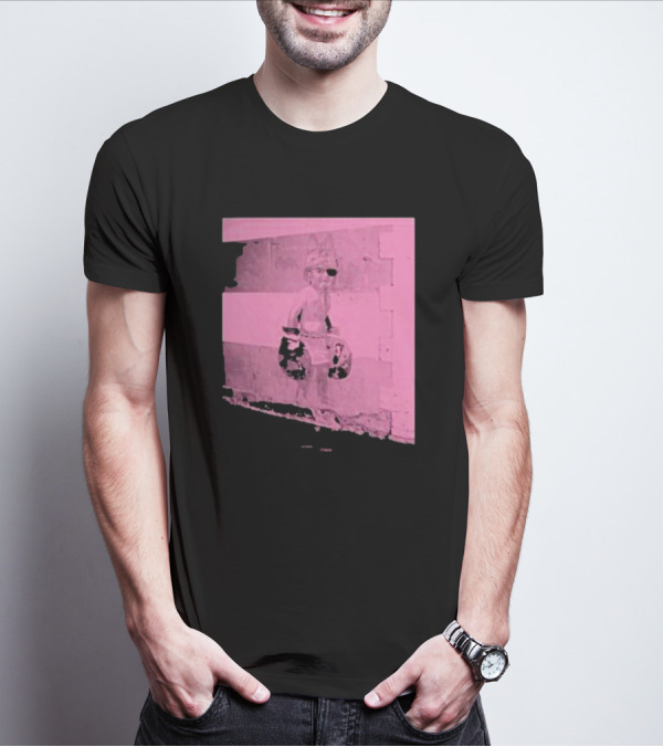 Relentless Tour Date Back Print With Pink Boxing Statue T-Shirt