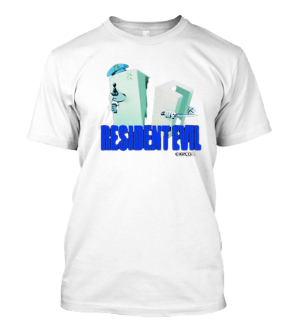Resident Evil Capcom Tofu Parody Featuring Knife And Hat T-Shirt