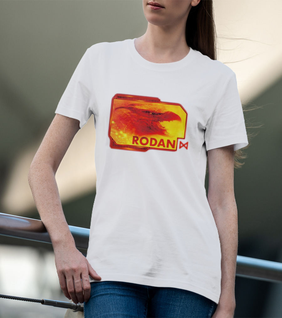 Rodan Monsters Titan Tactical Science Division Fiery Creature Profile T-Shirt