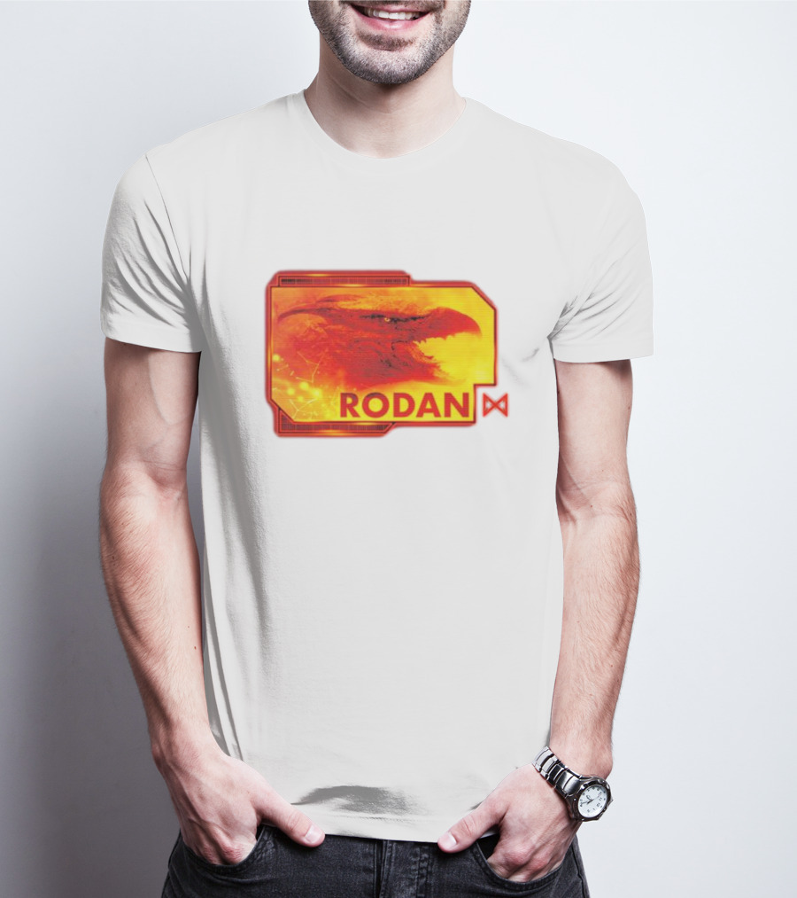 Rodan Monsters Titan Tactical Science Division Fiery Creature Profile T-Shirt