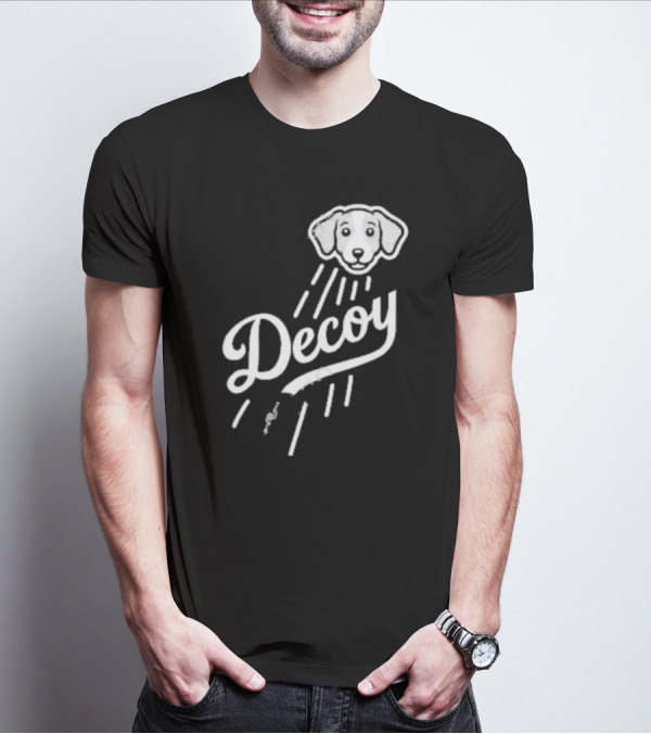 Decoy Rotowear Dog Head With Rays T-Shirt