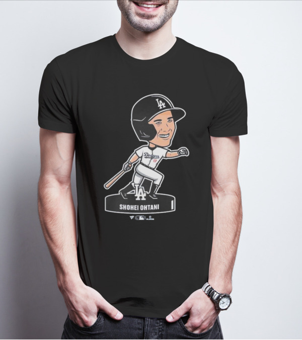 Shohei Ohtani Los Angeles Dodgers LA Bobblehead Dodgers 17 T-Shirt