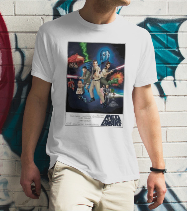 Dwarf Wars Red Dwarf Poster Sci-Fi Comedy Adventure Series Characters T-Shirt