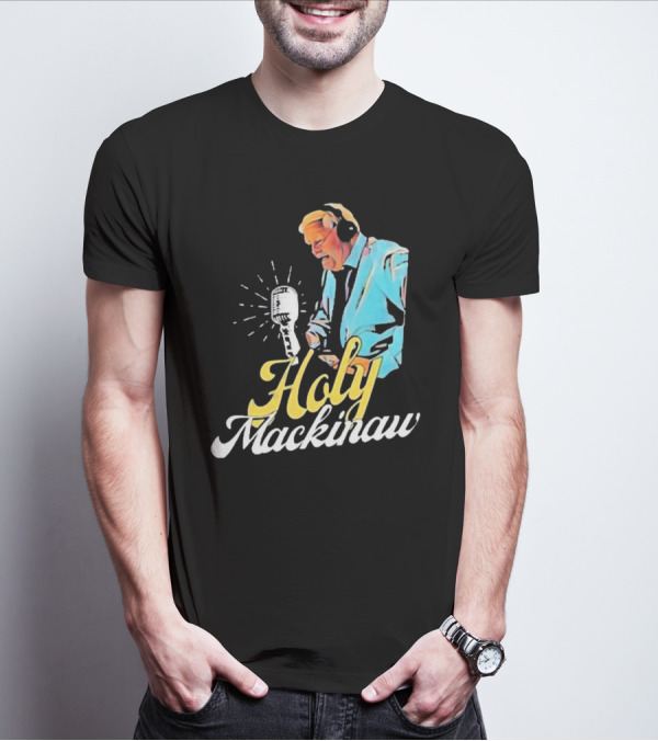 Quality Joe Bowen Holy Mackinaw Broadcasting Legend T-Shirt