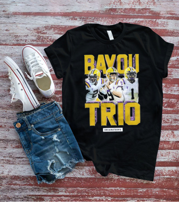 Bayou Trio Dreamathon Justin Jefferson Joe Burrow Ja'Marr Chase T-Shirt