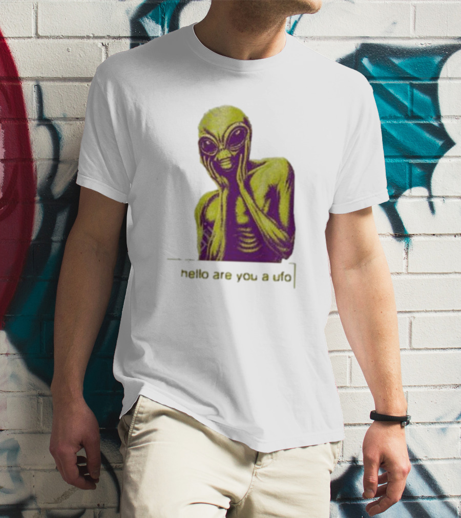 Dogecore Alien Hello Are You A UFO T-Shirt