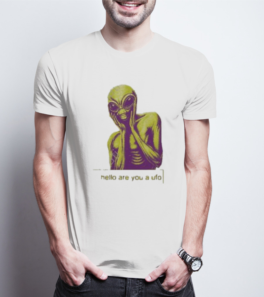 Dogecore Alien Hello Are You A UFO T-Shirt