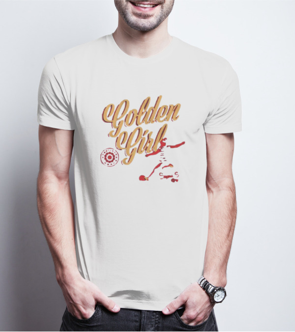 Portland Thorns Sophia Smith Golden Girl Soccer Motif T-Shirt
